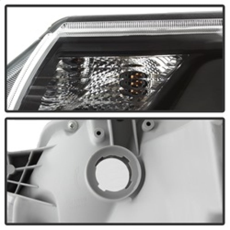 SPYDER 9037542 - SPY9037542 - xTune Toyota Tacoma 12-15 Headlights - Light Bar DRL - Black PRO-JH-TTA12-LBDRL-BK - Shipped in Europe - Tuningsupply.com
