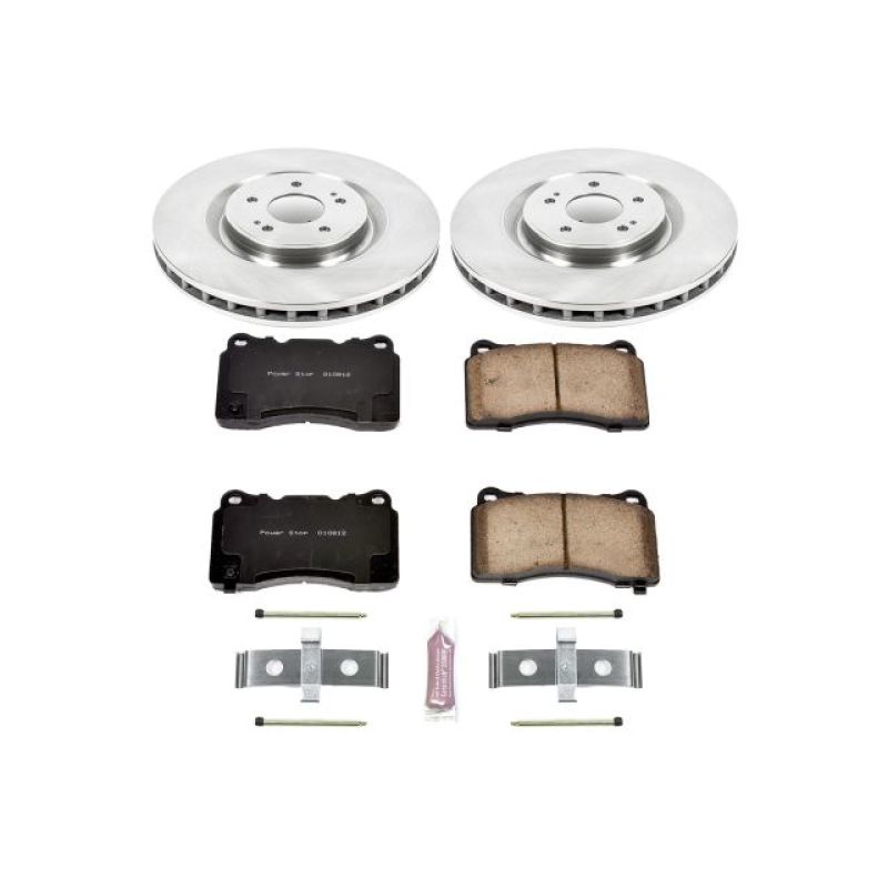PowerStop KOE4551 - PSBKOE4551 - Power Stop 08-15 Mitsubishi Lancer Front Autospecialty Brake Kit - Shipped in Europe - Tuningsupply.com