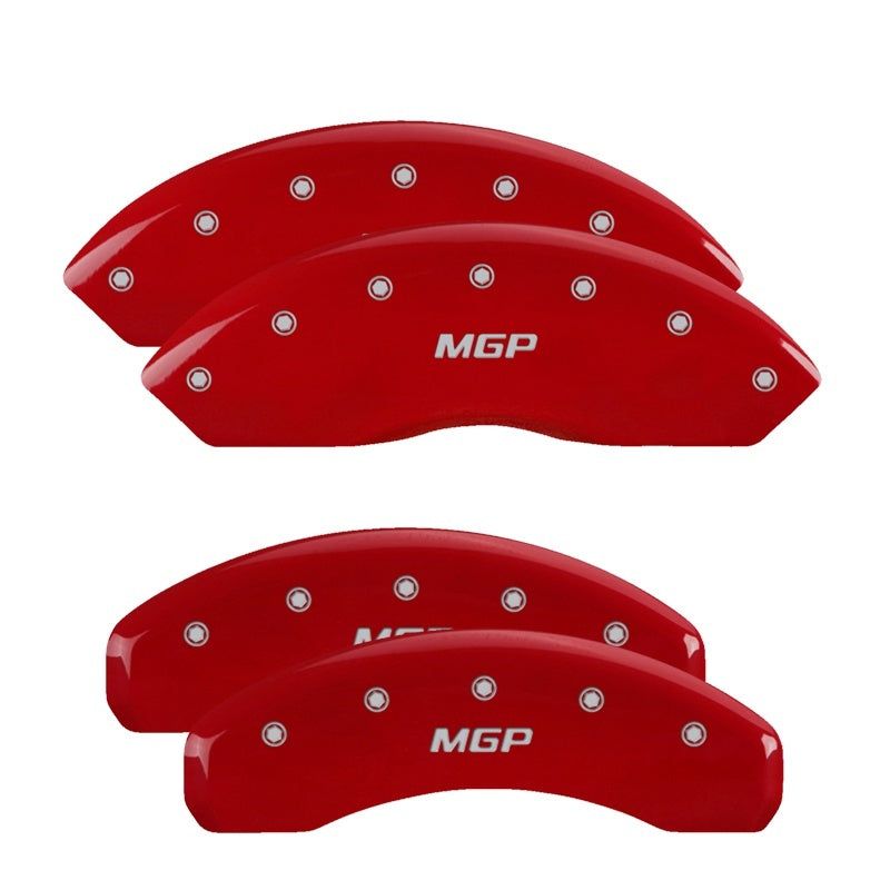 MGP 10021SLTGRD - MGP10021SLTGRD - MGP 4 Caliper Covers Engraved Front & Rear Lightning Red finish silver ch - Shipped in Europe - Tuningsupply.com