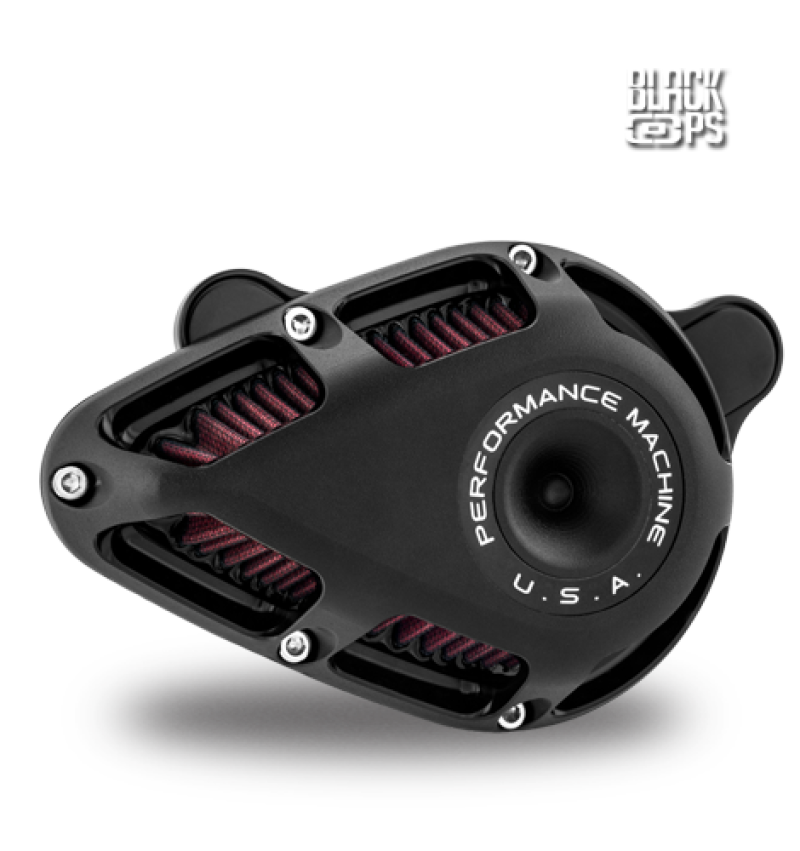 Performance Machine 0206-2140-SMB - PFM0206-2140-SMB - Performance Machine Jet Air Cleaner - Black Ops - Shipped in Europe - Tuningsupply.com