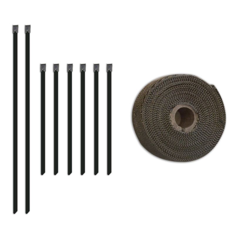 Mishimoto MMTW-235 - MISMMTW-235 - Mishimoto 2 inch x 35 feet Heat Wrap with Stainless Locking Tie Set - Shipped in Europe - Tuningsupply.com