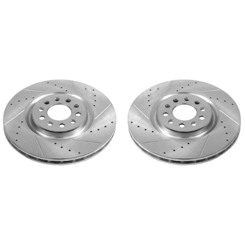 PowerStop AR83087XPR - PSBAR83087XPR - Power Stop 15-17 Chrysler 200 Front Evolution Drilled & Slotted Rotors - Pair - Shipped in Europe - Tuningsupply.com