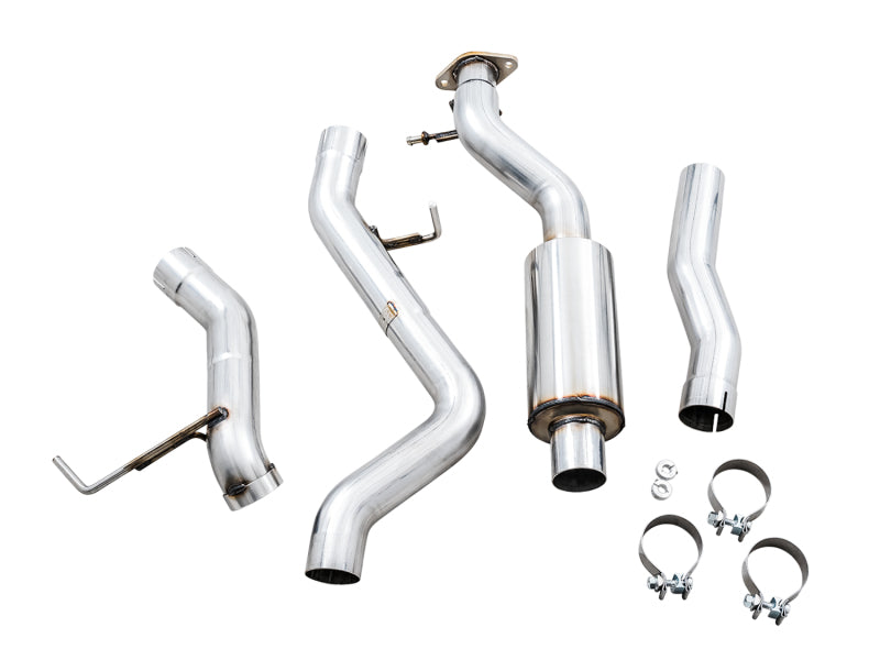 AWE Tuning 3015-21000 - AWE3015-21000 - AWE Tuning 2021+ Ford Bronco 0FG Exhaust (No Tips) w/ Bash Guard - Shipped in Europe - Tuningsupply.com