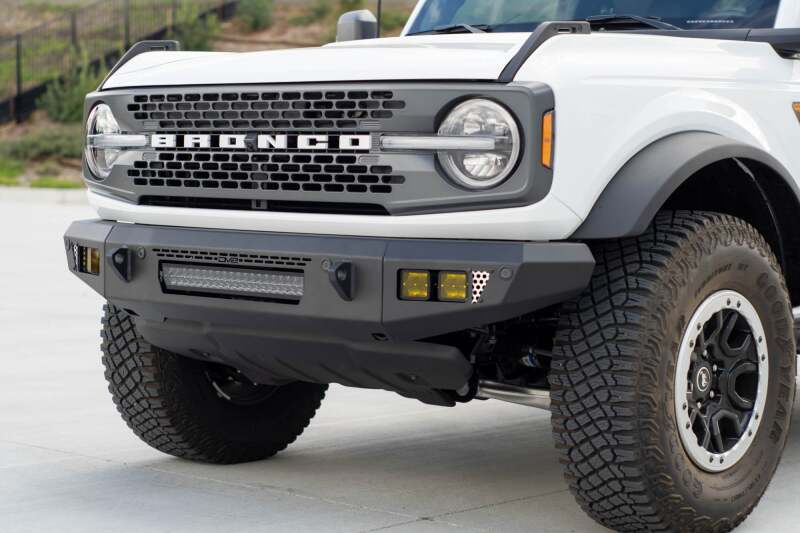 DV8 Offroad FBBR-06 - DVEFBBR-06 - DV8 Offroad 2021+ Ford Bronco Front Bumper V2 - OE Plus Series (Works w/o ACC Relocation) - Shipped in Europe - Tuningsupply.com