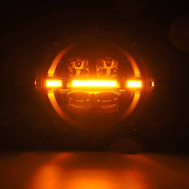 AlphaRex 880867 - ARX880867 - AlphaRex 18-23 Jeep Wrangler JL/Gladiator JT LED Proj Headlights Alpha-Blk w/ Activ Light/Seq Signal - Shipped in Europe - Tuningsupply.com