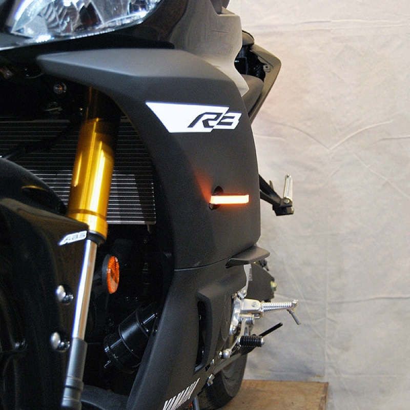 New Rage Cycles R3-FB - NEWR3-FB - New Rage Cycles 19-24 Yamaha YZF-R3 Front Turn Signals - Shipped in Europe - Tuningsupply.com