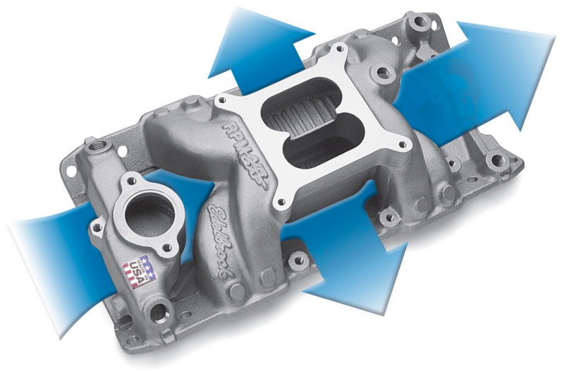 Edelbrock 7501 - EDE7501 - Edelbrock S/B Chevy RPM Air-Gap Manifold - Shipped in Europe - Tuningsupply.com