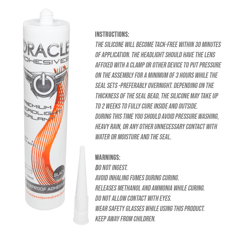 ORACLE Lighting - ORL2001-504 - Oracle Headlight Assembly Adhesive - 10 oz Tube - Shipped in Europe - Tuningsupply.com