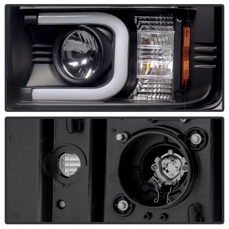 SPYDER 5081032 - SPY5081032 - Spyder Chevy Silverado 2014-16 2500 HD Projector Headlights Light Bar DRL Blk PRO-YD-CSHD14-LBDRL-BK - Shipped in Europe - Tuningsupply.com