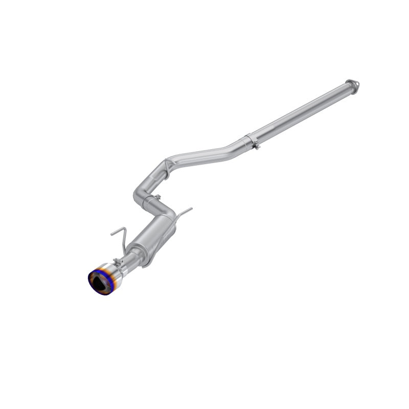 MBRP PS48093BE - MBRPS48093BE - MBRP 2022 Subaru WRX 2.4L 3in Cat Back 5in OD w/ Single Burnt Tip - T304 - Shipped in Europe - Tuningsupply.com