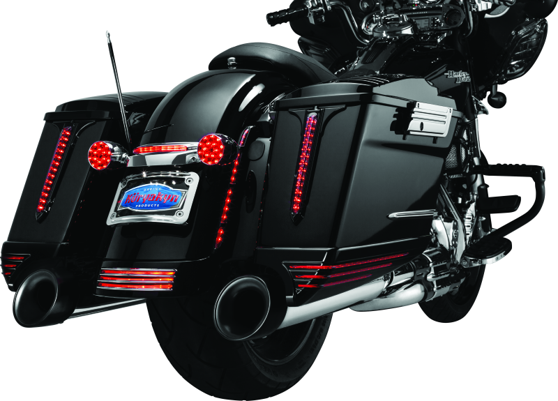 Kuryakyn 7797 - KUR7797 - Kuryakyn Rear Fender Accents FLHX & FLTR Models Chrome - Shipped in Europe - Tuningsupply.com