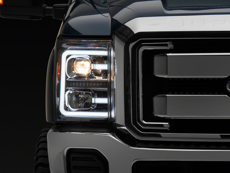 Raxiom SD3621 - RAXSD3621 - Raxiom 11-16 Ford F-250 Super Duty LED Projector Headlights - Chrome Housing (Clear Lens) - Shipped in Europe - Tuningsupply.com