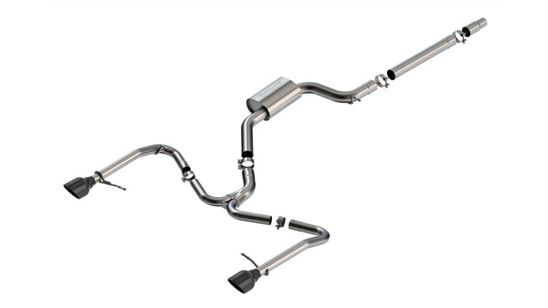 Borla 141033BC - BOR141033BC - Borla 22-25 Volkswagen Jetta GLI S-type Cat-Back Exhaust w/ 5in Black Chrome Tips - Shipped in Europe - Tuningsupply.com
