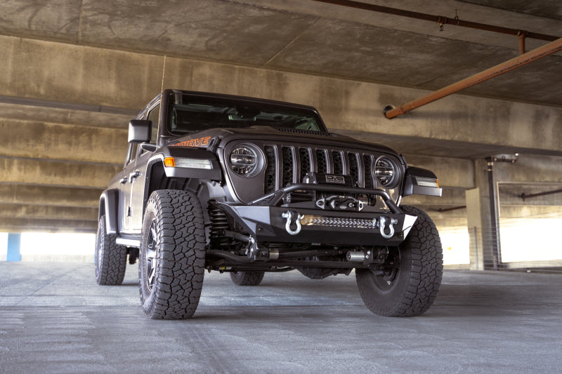 DV8 Offroad FBJL-11 - DVEFBJL-11 - DV8 Offroad 07-23 Jeep Wrangler JK/JL & Gladiator JT FS-1 Series Stubby Front Bumper - Shipped in Europe - Tuningsupply.com