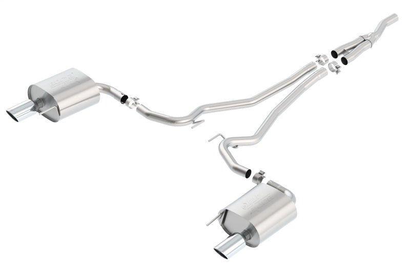 Borla 140585 - BOR140585 - Borla Atak Cat Back 15-17 Ford Mustang 2.3L EcoBoost MT/AT 2.25in pipe 4in tip - Shipped in Europe - Tuningsupply.com