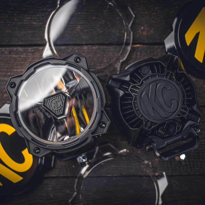 KC HiLiTES 91403 - KCL91403 - KC HiLiTES Gravity Titan LED 6in. - Pair Pack (Wide-40 Beam) - Shipped in Europe - Tuningsupply.com