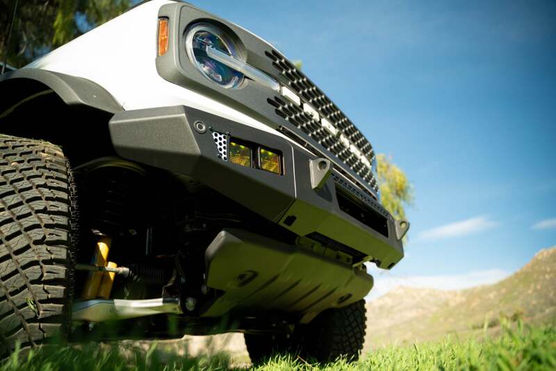 DV8 Offroad FBBR-06 - DVEFBBR-06 - DV8 Offroad 2021+ Ford Bronco Front Bumper V2 - OE Plus Series (Works w/o ACC Relocation) - Shipped in Europe - Tuningsupply.com