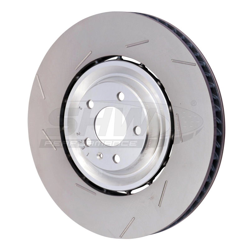 SHW Performance PFL49531 - SHWPFL49531 - SHW 15-18 Porsche Macan Turbo w/19in Wheel/Perf Package Left Frt Slotted LW Brake Rotor (95B615301P) - Shipped in Europe - Tuningsupply.com