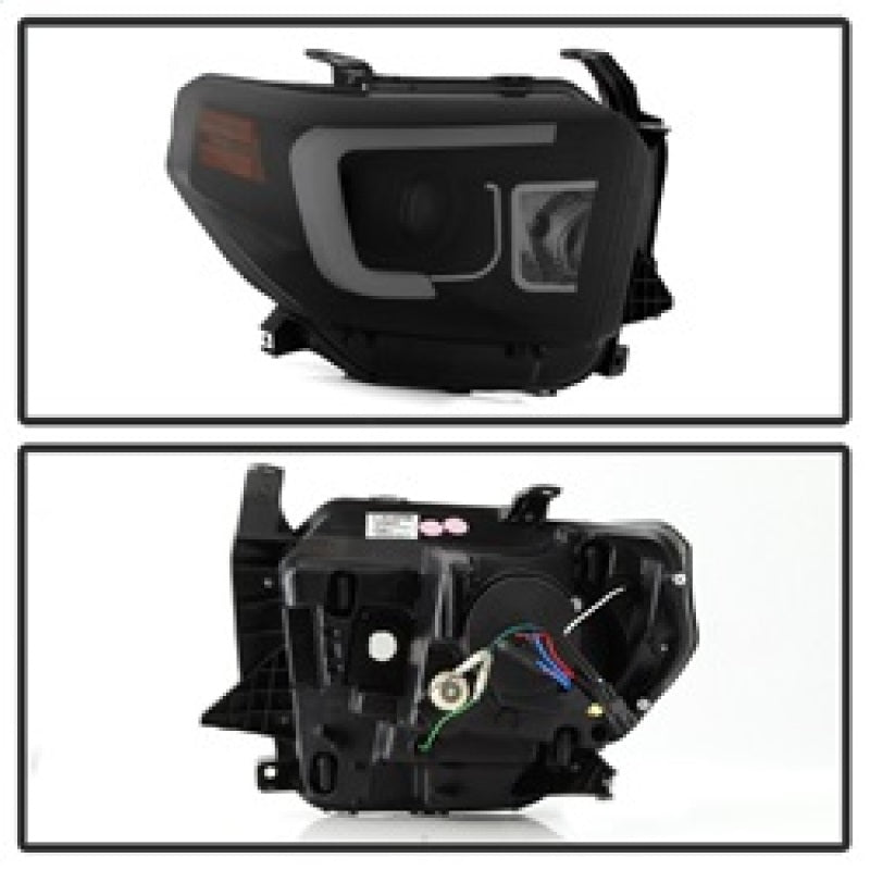SPYDER 5080165 - SPY5080165 - Spyder Toyota Tundra 2014-2016 Projector Headlights Light Bar DRL Black Smoke PRO-YD-TTU14-DRL-BSM - Shipped in Europe - Tuningsupply.com