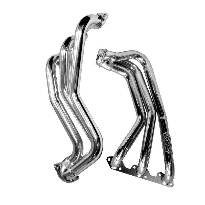 BBK 40500 - BBK40500 - BBK 07-11 Jeep 3.8 V6 Long Tube Exhaust Headers And Y Pipe And Converters - 1-5/8 Silver Ceramic - Shipped in Europe - Tuningsupply.com