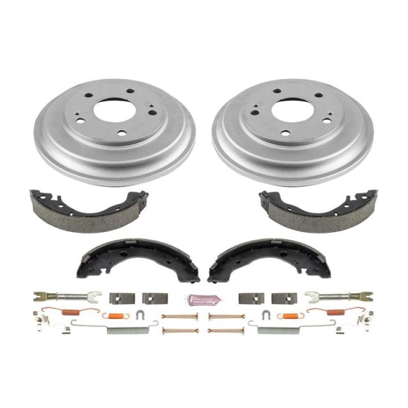 PowerStop KOE15397DK - PSBKOE15397DK - Power Stop 06-11 Honda Civic Coupe Rear Autospecialty Drum Kit - Shipped in Europe - Tuningsupply.com