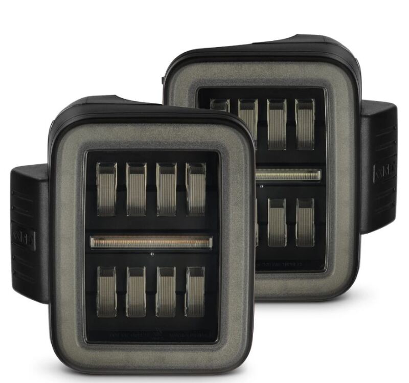 AlphaRex 602050 - ARX602050 - AlphaRex 19-24 Jeep Gladiator JT Nova-Series Prismatic LED Tail Lights - Alpha-Black - Shipped in Europe - Tuningsupply.com