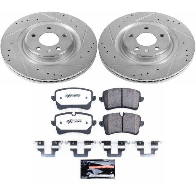 PowerStop K6139-26 - PSBK6139-26 - Power Stop 14-18 Audi A6 Rear Z26 Street Warrior Brake Kit - Shipped in Europe - Tuningsupply.com