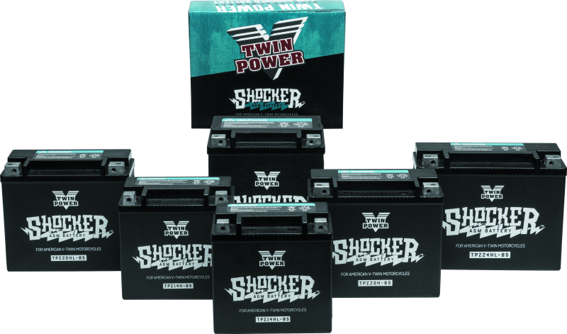TwinPower 781151 - TWP781151 - Twin Power YTX-14 Shocker Battery Replaces H-D 65948-00 220 CCA - Shipped in Europe - Tuningsupply.com