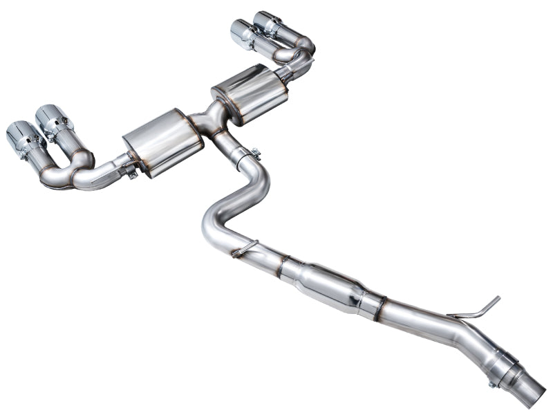 AWE Tuning 3015-42897 - AWE3015-42897 - AWE 22-24 Audi 8Y S3 Touring Edition Exhaust - Chrome Silver Tips - Shipped in Europe - Tuningsupply.com