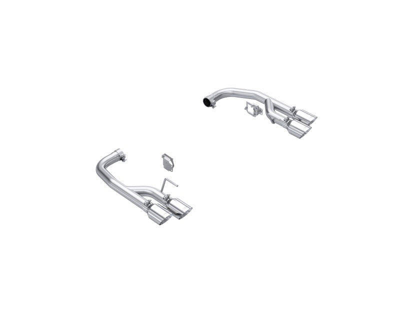 MBRP PS7281AL - MBRPS7281AL - MBRP 2024+ Mustang GT 5.0L Aluminized Steel 2.5in Axle-Back Exhaust w/ Dual-Rear Quad Exhaust Tips - Shipped in Europe - Tuningsupply.com