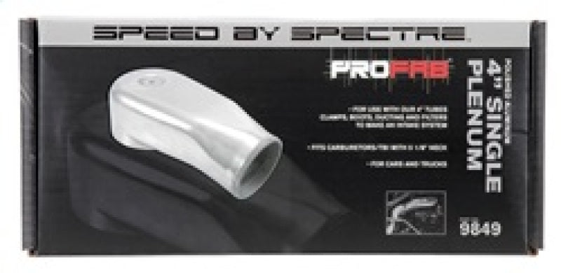 Spectre 9849 - SPE9849 - Spectre Plenum 4in. OD x 9in. (Air Cleaner to Stud Inlet) - Single - Shipped in Europe - Tuningsupply.com
