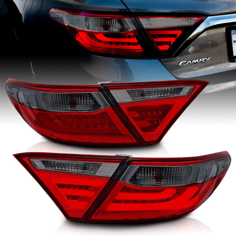ANZO 321336 - ANZ321336 - ANZO 2015-2016 Toyota Camry LED Taillights Smoke - Shipped in Europe - Tuningsupply.com