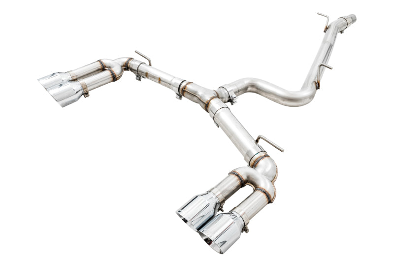 AWE Tuning 3015-42142 - AWE3015-42142 - AWE Tuning Audi 8V S3 Track Edition Exhaust w/Chrome Silver Tips 102mm - Shipped in Europe - Tuningsupply.com