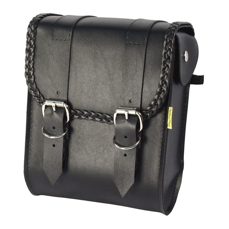 Willie & Max 58481-20 - WAM58481-20 - Willie & Max Universal Braided Sissy Bar Bag (8 in L x 10 in W x 4.5 in H) - Black - Shipped in Europe - Tuningsupply.com