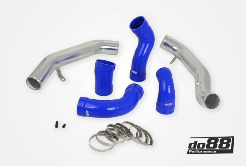 do88 TR-160-B - DOBTR-160-B - do88 Volvo S60 V60 XC60 V70 XC70 S80 3.0L T6 Pressure Pipes w/Blue Hoses - Shipped in Europe - Tuningsupply.com