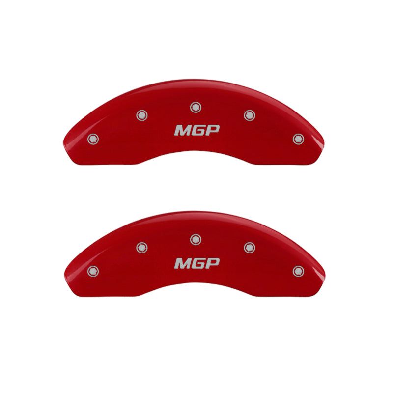 MGP 16237SMGPRD - MGP16237SMGPRD - MGP 4 Caliper Covers Engraved Front & Rear MGP Red Finish White Characters 2018 Toyota Camry L/LE/SE - Shipped in Europe - Tuningsupply.com