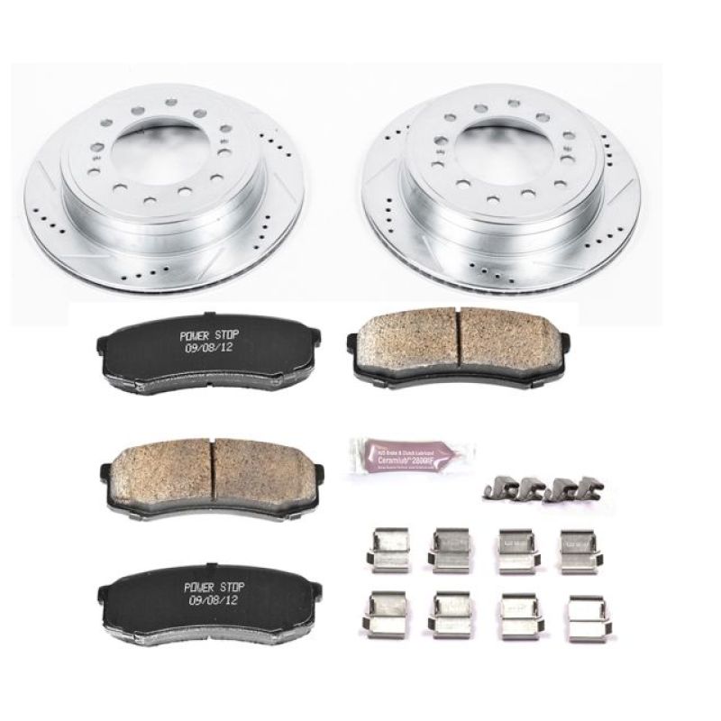 PowerStop K5875 - PSBK5875 - Power Stop 10-19 Lexus GX460 Rear Z23 Evolution Sport Brake Kit - Shipped in Europe - Tuningsupply.com
