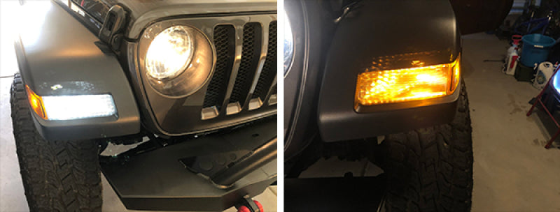 ORACLE Lighting 5111-023 - ORL5111-023 - Oracle 7443-CK LED Switchback High Output Can-Bus LED Bulbs - Amber/White Switchback - Shipped in Europe - Tuningsupply.com