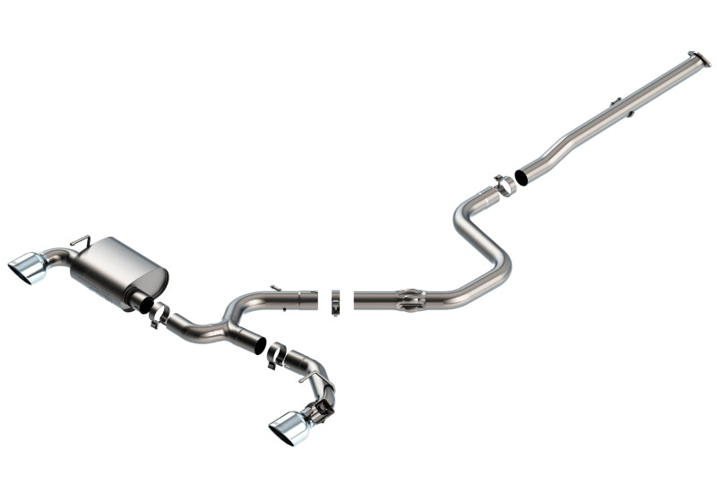 Borla 140832 - BOR140832 - Borla 19-20 Hyundai Veloster N 2.0L I4 MT FWD 2DR 3in ATAK CatBack Exhaust w/ SS Tips - Shipped in Europe - Tuningsupply.com