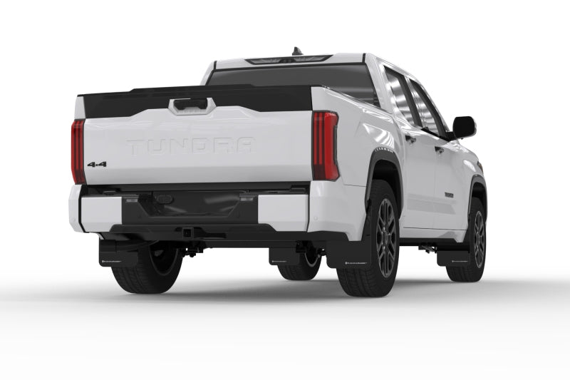 Rally Armor MF110-UR-BLK-WH - RALMF110-UR-BLK-WH - Rally Armor 22-25 Toyota Tundra Black UR Mud Flap w/White Logo - Shipped in Europe - Tuningsupply.com