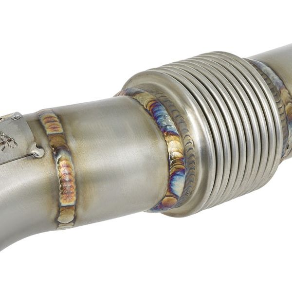 aFe 48-33016 - AFE48-33016 - aFe Twisted Steel Header Up-Pipe 08-10 Ford Diesel Trucks V8-6.4L (td) - Shipped in Europe - Tuningsupply.com