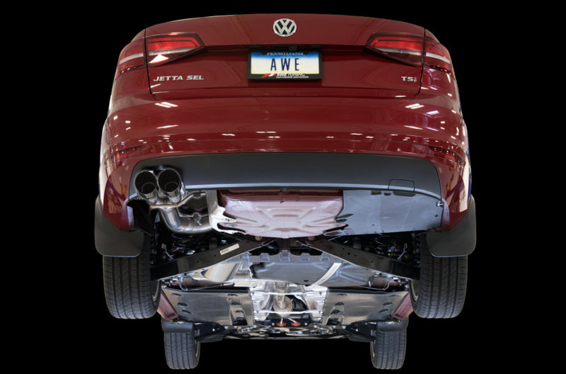 AWE Tuning 3020-23028 - AWE3020-23028 - AWE Tuning Mk6 GLI 2.0T - Mk6 Jetta 1.8T Track Edition Exhaust - Diamond Black Tips - Shipped in Europe - Tuningsupply.com