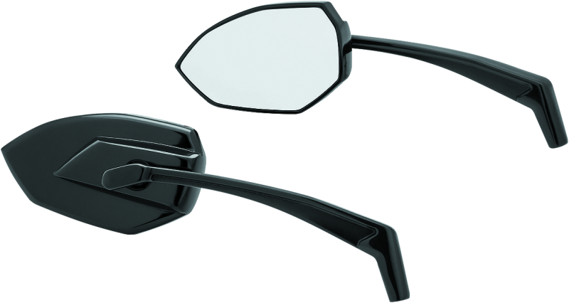 Kuryakyn 1963 - KUR1963 - Kuryakyn Phantom Mirrors Gloss Black - Shipped in Europe - Tuningsupply.com