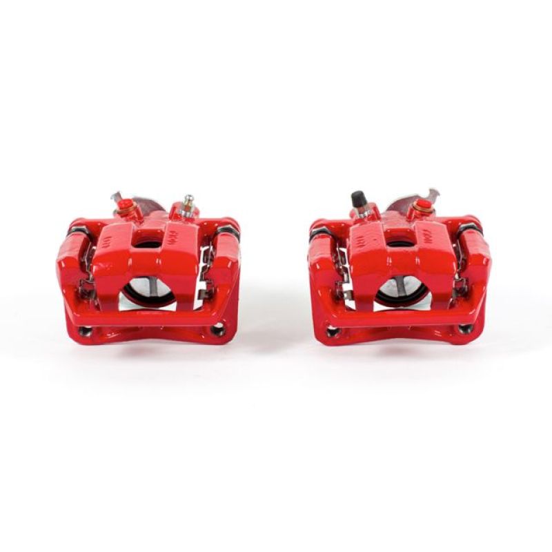 PowerStop S3358 - PSBS3358 - Power Stop 09-14 Acura TSX Rear Red Calipers w/Brackets - Pair - Shipped in Europe - Tuningsupply.com