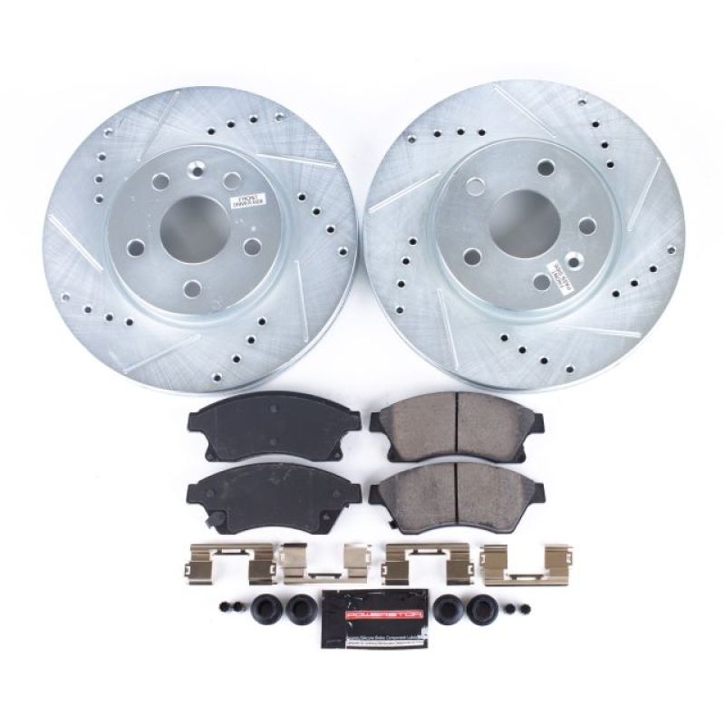 PowerStop K5550 - PSBK5550 - Power Stop 11-15 Chevrolet Cruze Front Z23 Evolution Sport Brake Kit - Shipped in Europe - Tuningsupply.com