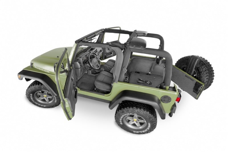 BedRug - BEDBTTJ97F - BedRug 97-06 Jeep TJ Front 3pc BedTred Floor Kit w/Center Console - Incl Heat Shields - Shipped in Europe - Tuningsupply.com