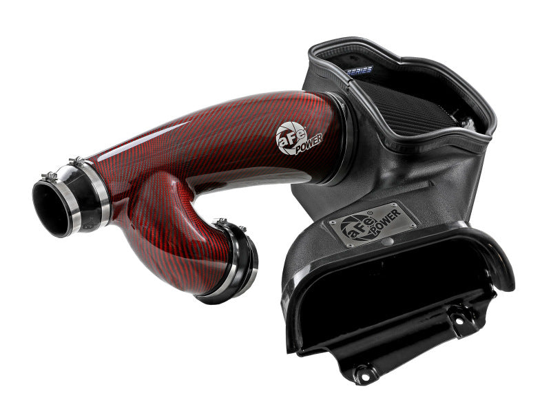 aFe 57-10031KR - AFE57-10031KR - aFe 17-24 Ford F-150 Track Series Red Kevlar Carbon Fiber C/A Intake System w/Black Pro 5R Filter - Shipped in Europe - Tuningsupply.com