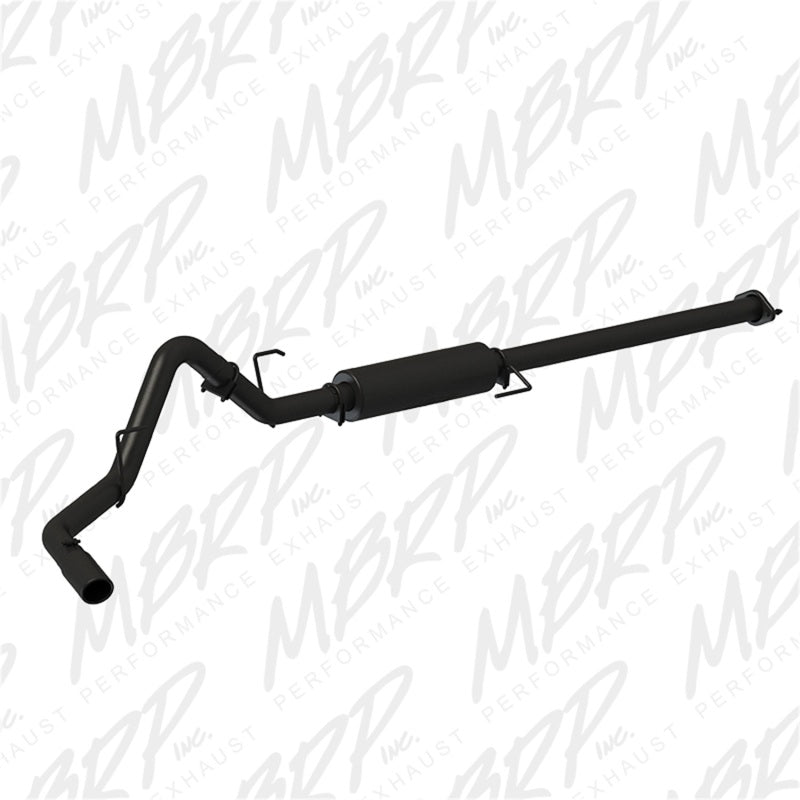 MBRP PS5253BLK - MBRPS5253BLK - MBRP 2015 Ford F-150 2.7L / 3.5L EcoBoost 3in Cat Back Single Side Black Exhaust System - Shipped in Europe - Tuningsupply.com