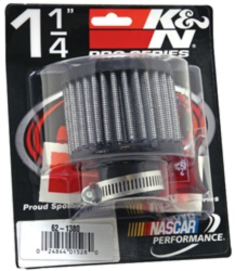 K&N Engineering 62-1380 - KNN62-1380 - K&N 1.25in Flange ID x 3in OD x 2.5 inch H Rubber Base Crankcase Vent Filter - Shipped in Europe - Tuningsupply.com