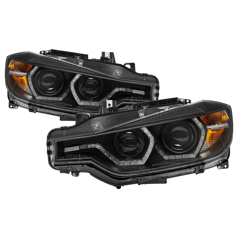 SPYDER 5084347 - SPY5084347 - Spyder 12-14 BMW F30 3 Series 4DR Projector Headlights - LED DRL - Black (PRO-YD-BMWF3012-DRL-BK) - Shipped in Europe - Tuningsupply.com
